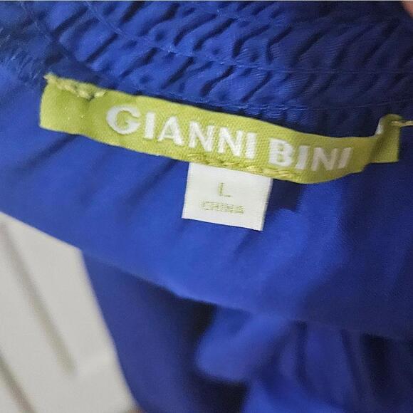 Gianni Bini Off-Shoulder Blue Dress - Flowy Style #10 - Picture 8 of 8